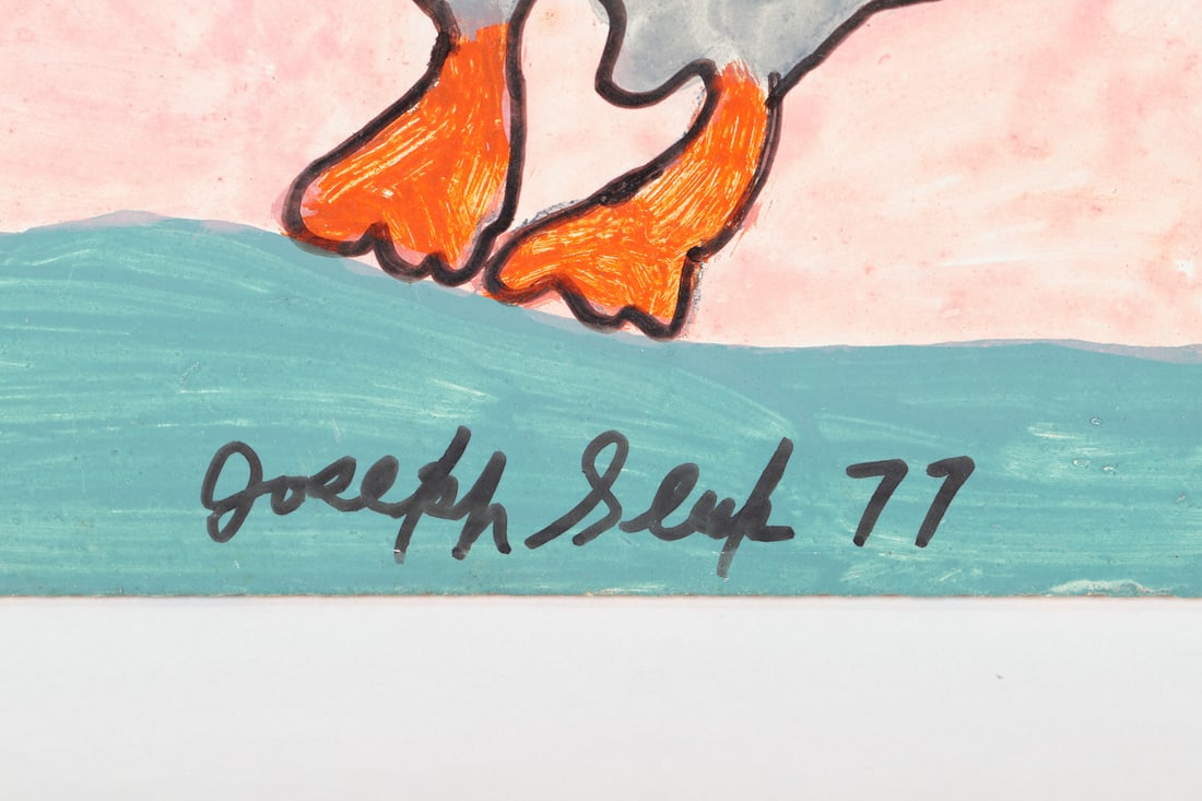 Joe Sleep Seagull Eating Fish - 2