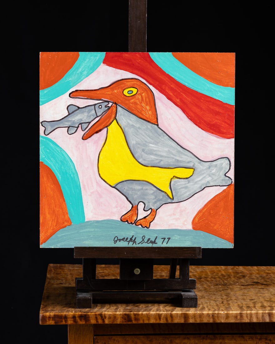 Joe Sleep Seagull Eating Fish - 4