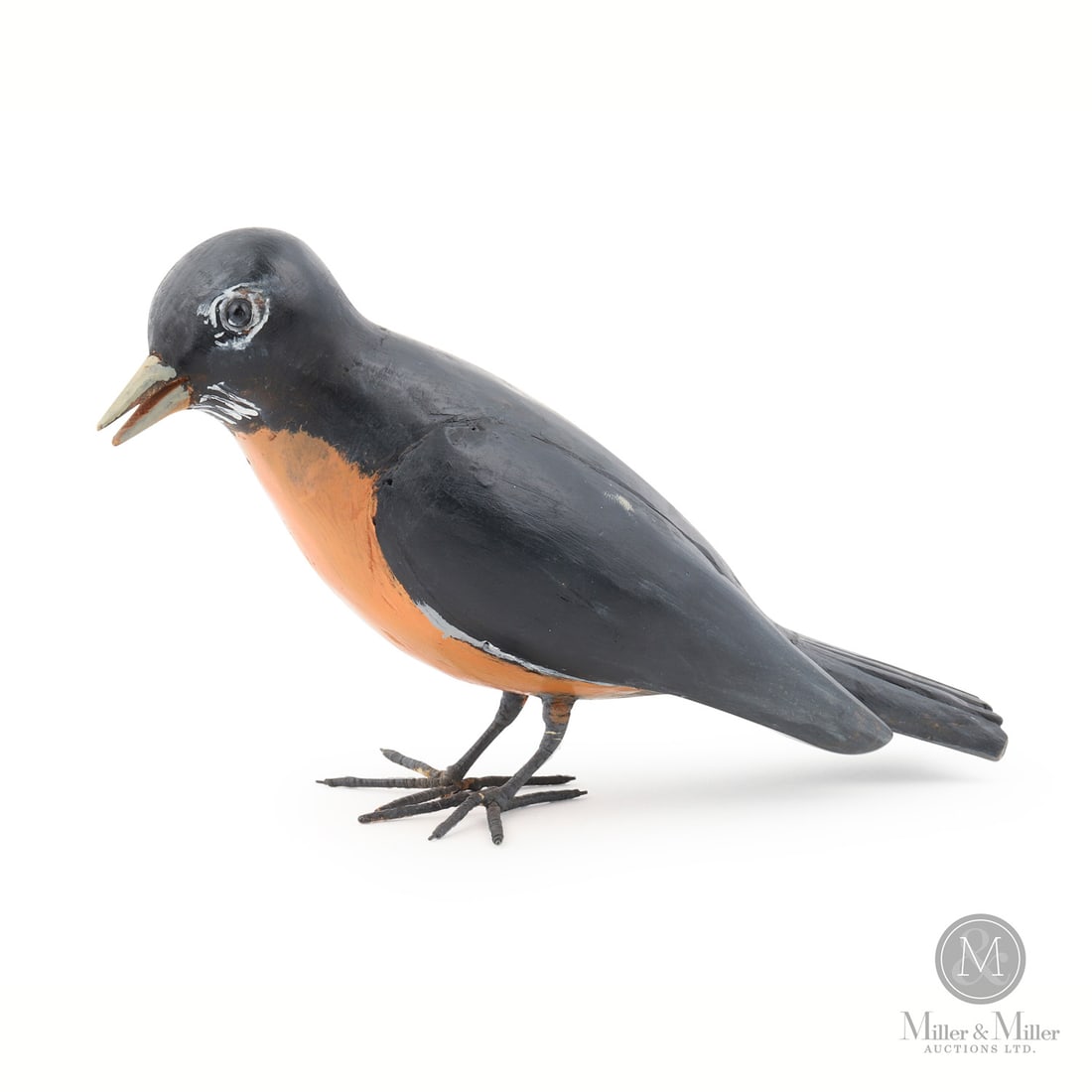 Emery Nowlan Robin: Birds were a specialty of Emery Nowlan's; Like this example, he carved them with a keen sense of their natural form and beauty.