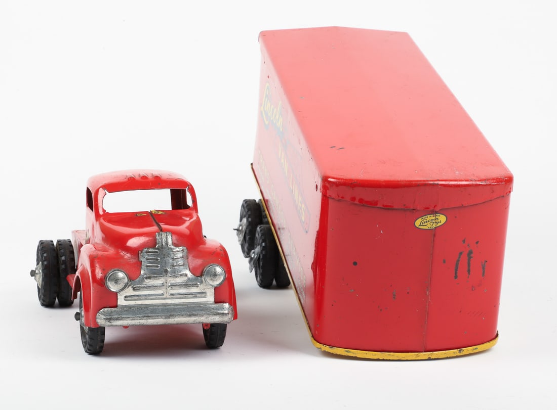 Lincoln Toys "Trans Canada Service" Tractor Trailer - 4
