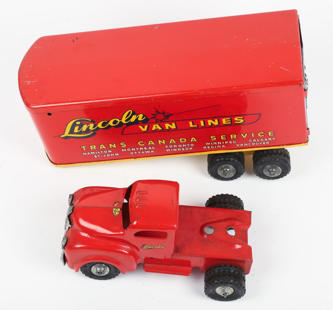 Lincoln Toys "Trans Canada Service" Tractor Trailer - 7