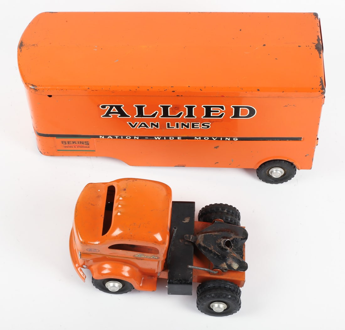 Lincoln Toys "Allied Van Lines" Tractor Trailer - 5