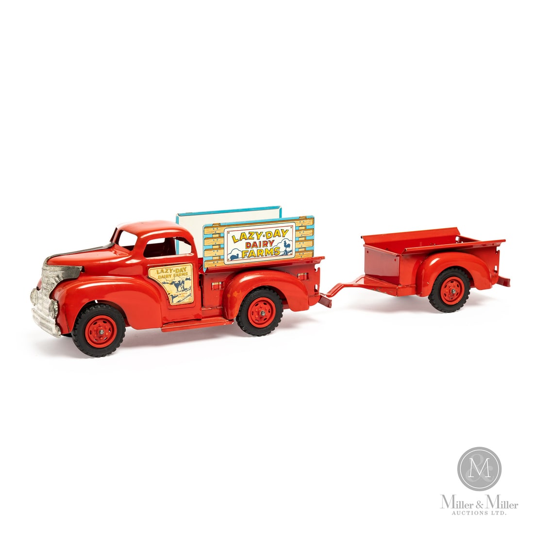 Marx Lazy-Day Dairy Farms Truck-and-Trailer Set (1 of 10)