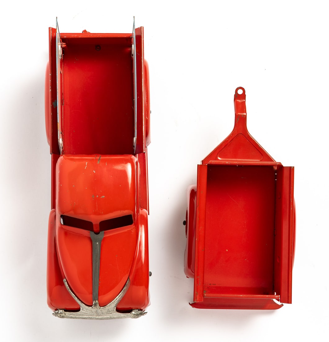 Marx Lazy-Day Dairy Farms Truck-and-Trailer Set - 6