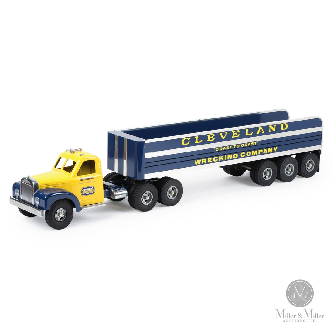 Fred Thompson Limited Edition Smith-Miller Cleveland Wrecking Company Truck (84/150): American. 1980s-1990s. Pressed steel. Fred Thompson was a long-time collector of Smith-Miller toys. In 1979, over 20 years after Smith-Miller ceased toy production, Thompson purchased the company and