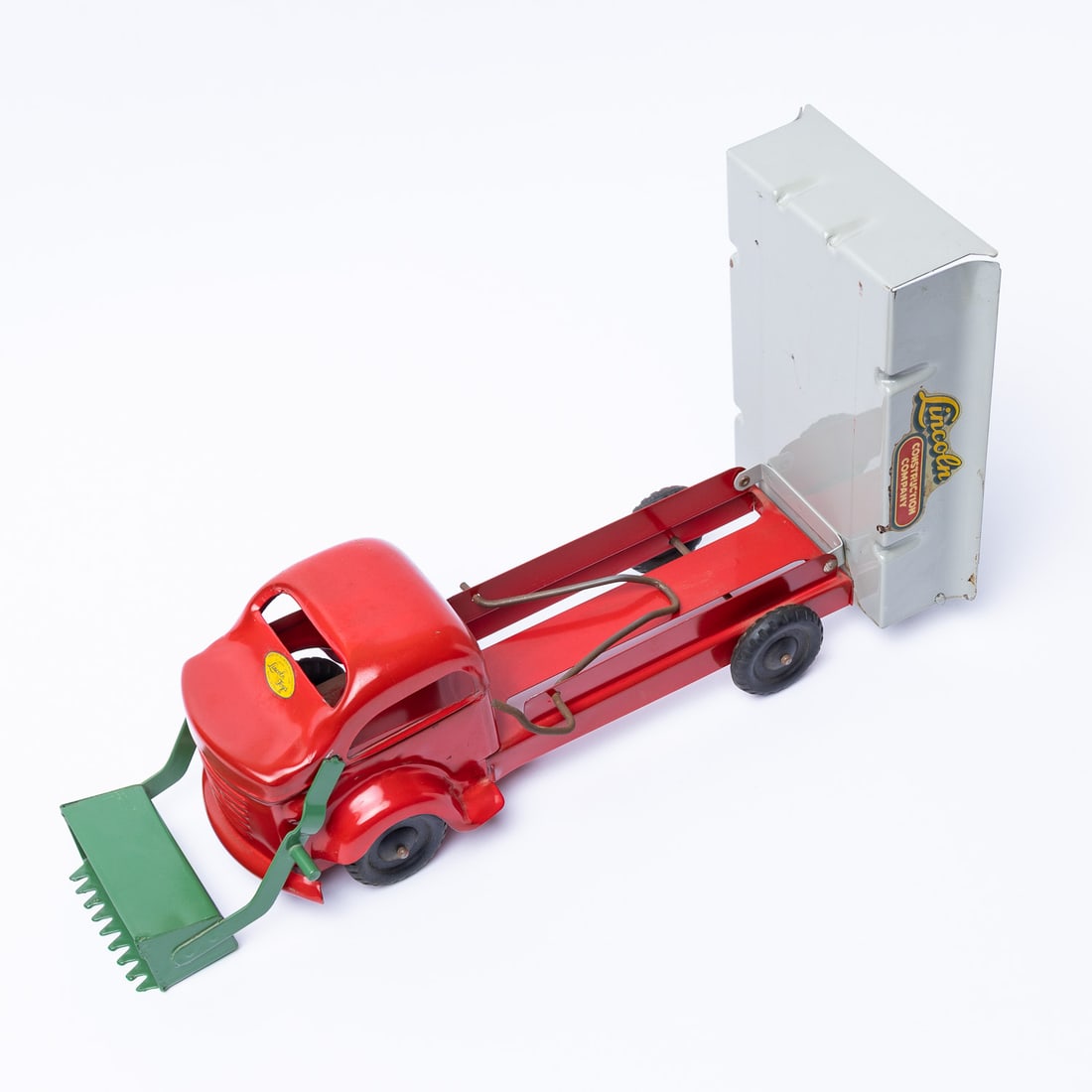 Lincoln Toys "Lincoln Construction Company" Bulldozer Dump Truck - 8