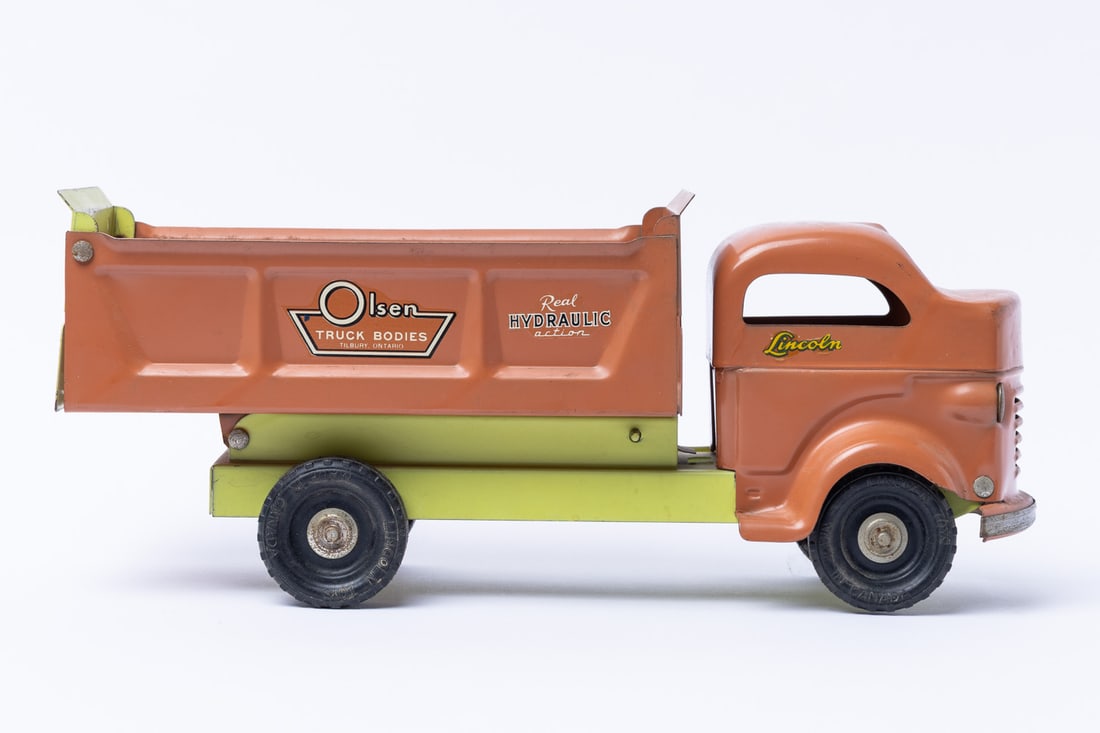 Lincoln Toys "Olson Truck Bodies" Dump Truck - 3