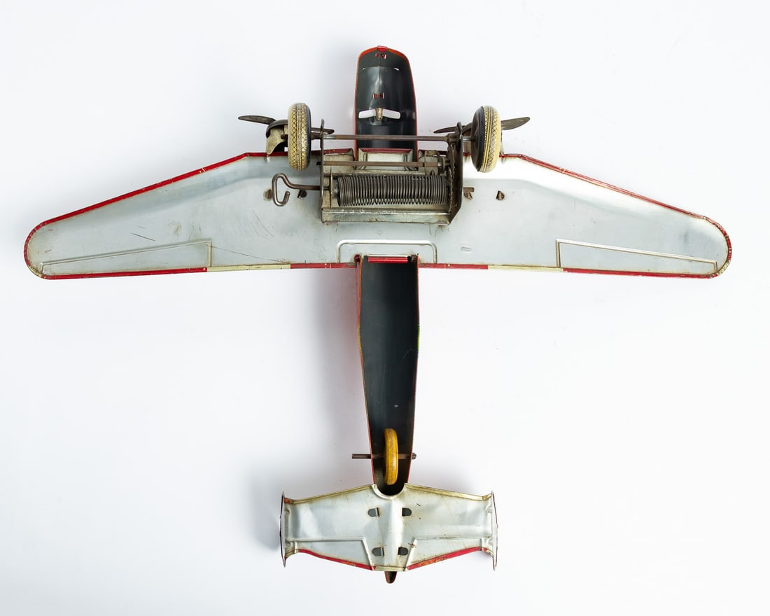 Marx TWA U.S. Mail Windup Airplane - 7