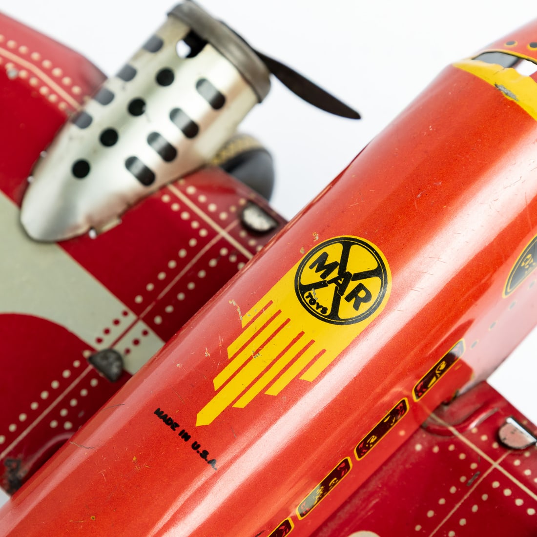 Marx TWA U.S. Mail Windup Airplane - 8