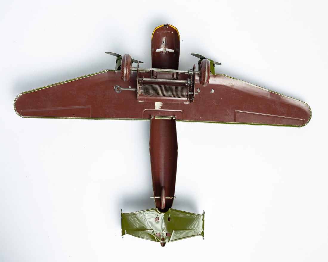 Marx U.S. Army Windup Bomber Airplane - 7