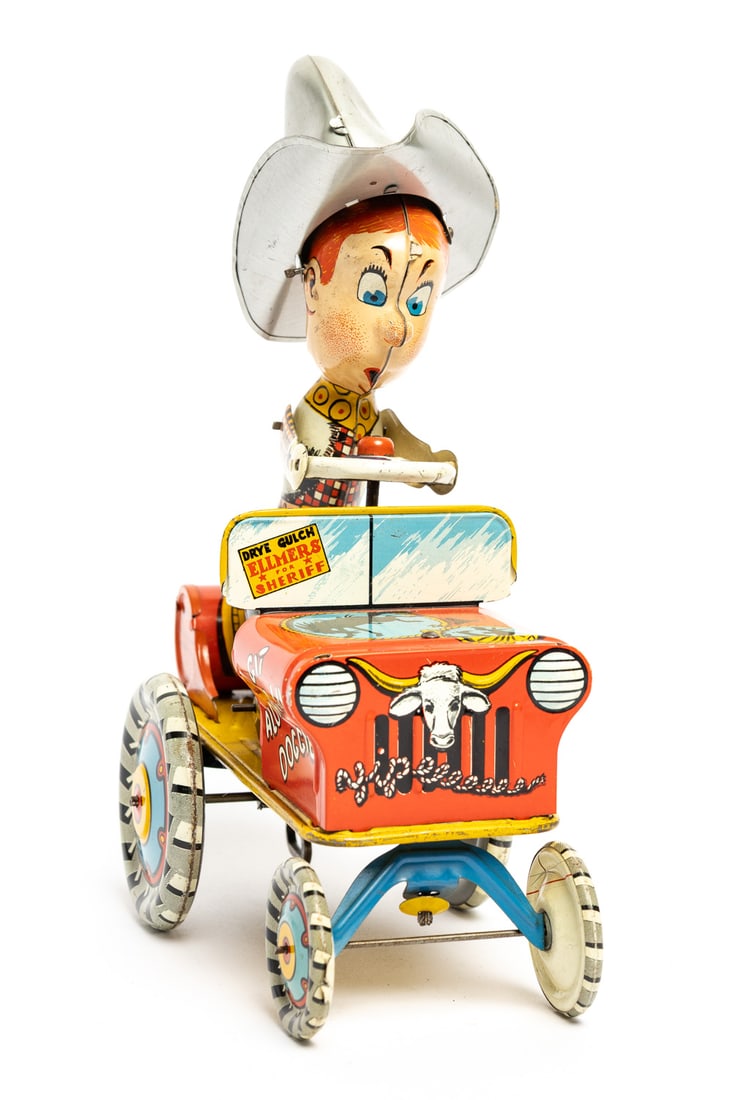 Unique Art "Rodeo Joe" Crazy Car Wind-up - 4