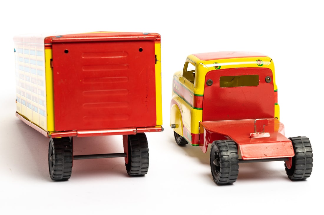 Pair of Marx Tractor Trailers (East-West Coast and Marcrest Livestock) - 16