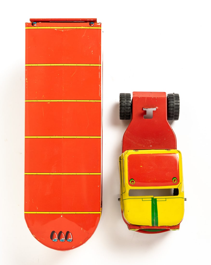 Pair of Marx Tractor Trailers (East-West Coast and Marcrest Livestock) - 17