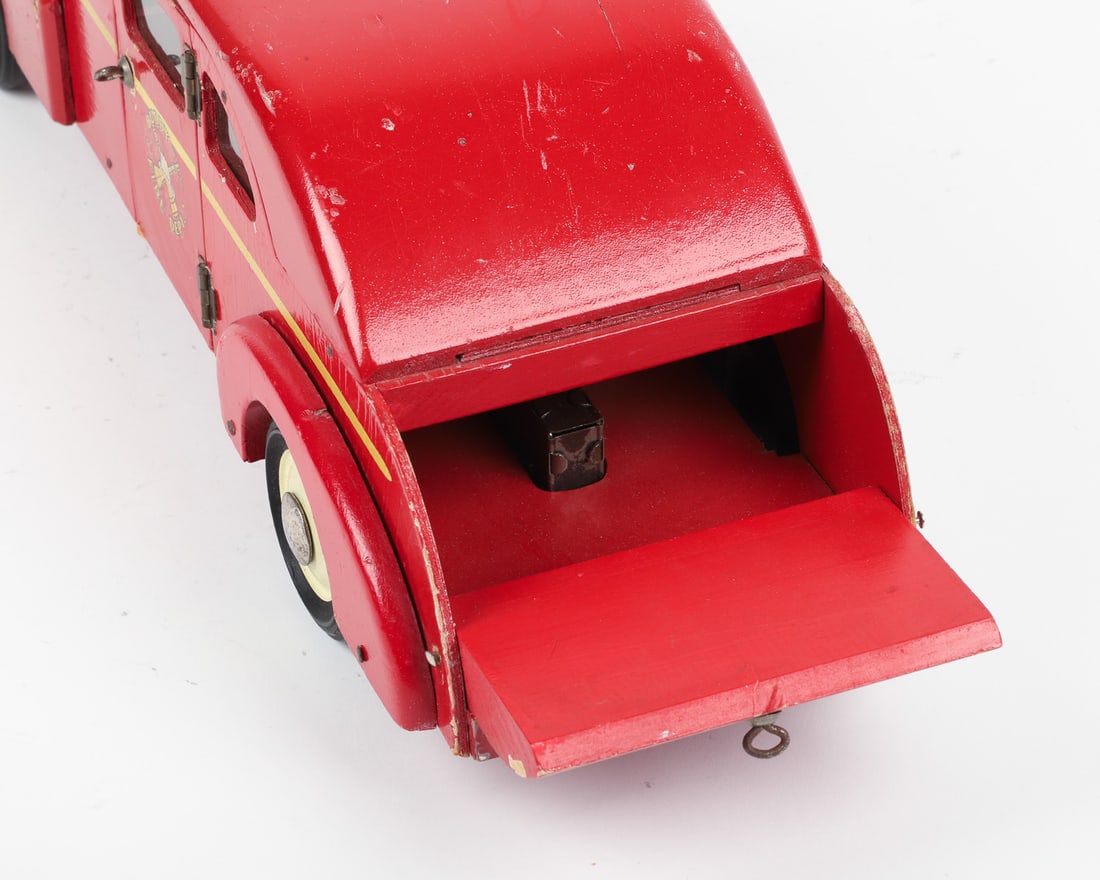 Buddy "L" Friction Wooden "Fire Dept." Truck - 6