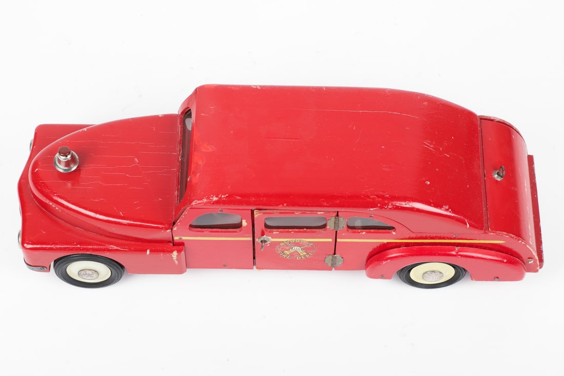 Buddy "L" Friction Wooden "Fire Dept." Truck - 8