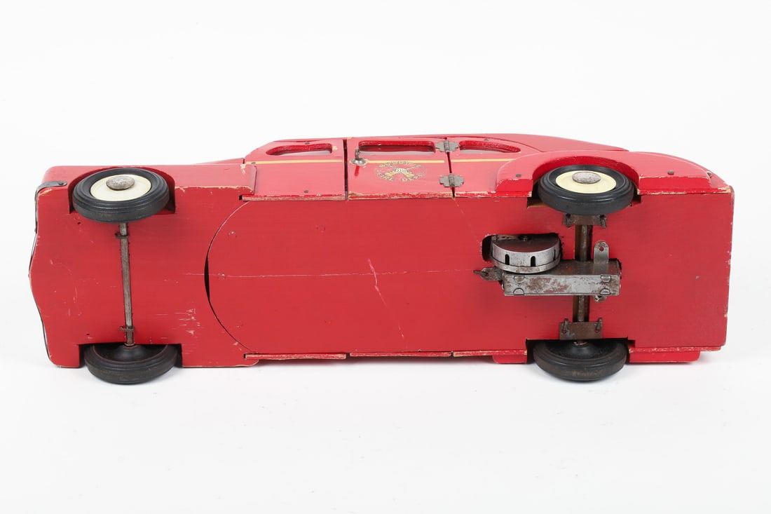 Buddy "L" Friction Wooden "Fire Dept." Truck - 9