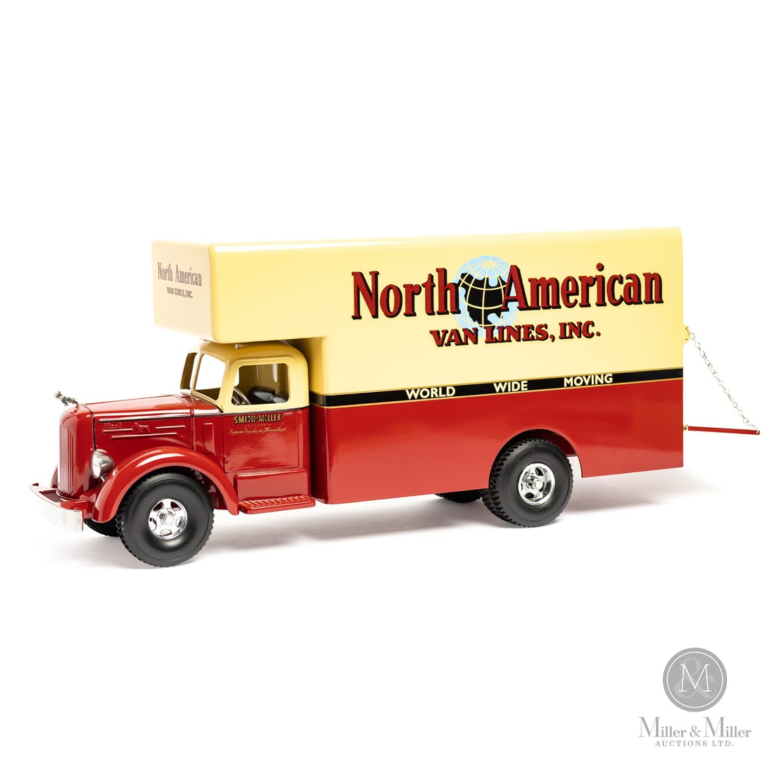 Fred Thompson Smith-Miller Limited Edition Mack L-Series North American Van Lines Truck (238/275): American. 1990s. Pressed steel, aluminum. Fred Thompson was a long-time collector of Smith-Miller toys. In 1979, over 20 years after Smith-Miller ceased toy production, Thompson purchased the company