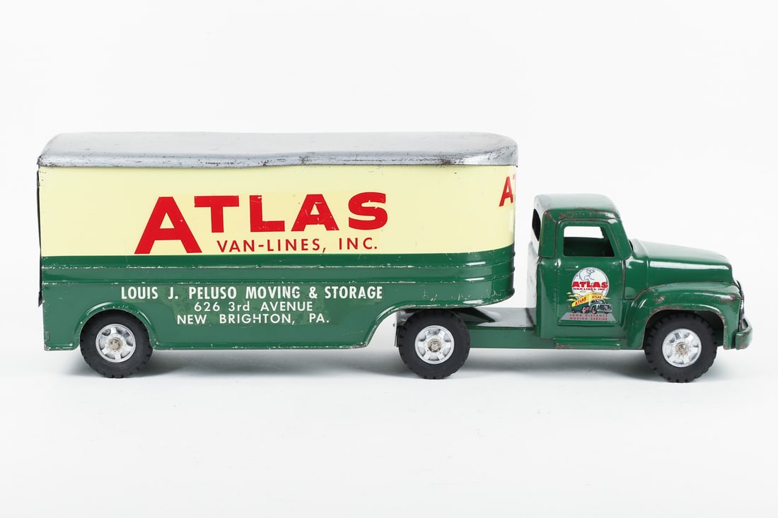 Buddy "L" "Atlas Van Lines" Tractor Trailer - 3