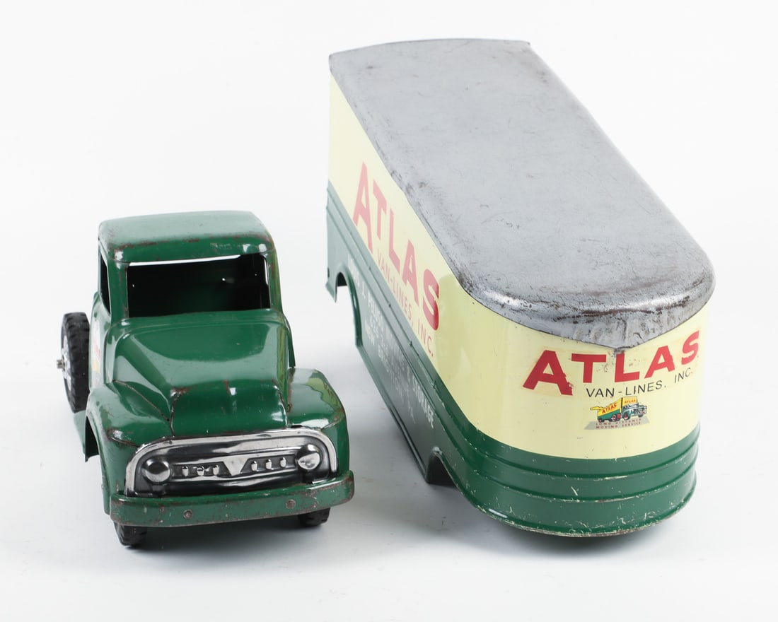 Buddy "L" "Atlas Van Lines" Tractor Trailer - 4