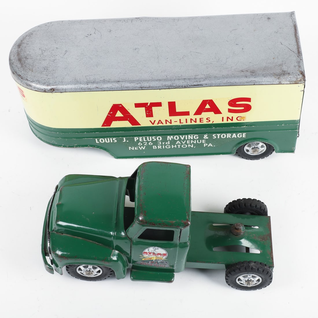 Buddy "L" "Atlas Van Lines" Tractor Trailer - 6