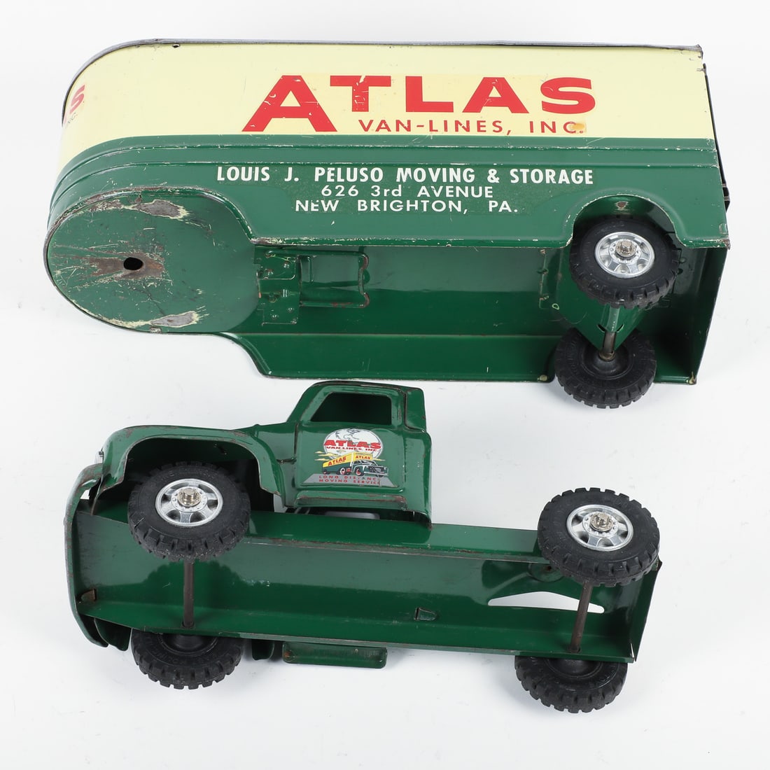 Buddy "L" "Atlas Van Lines" Tractor Trailer - 7