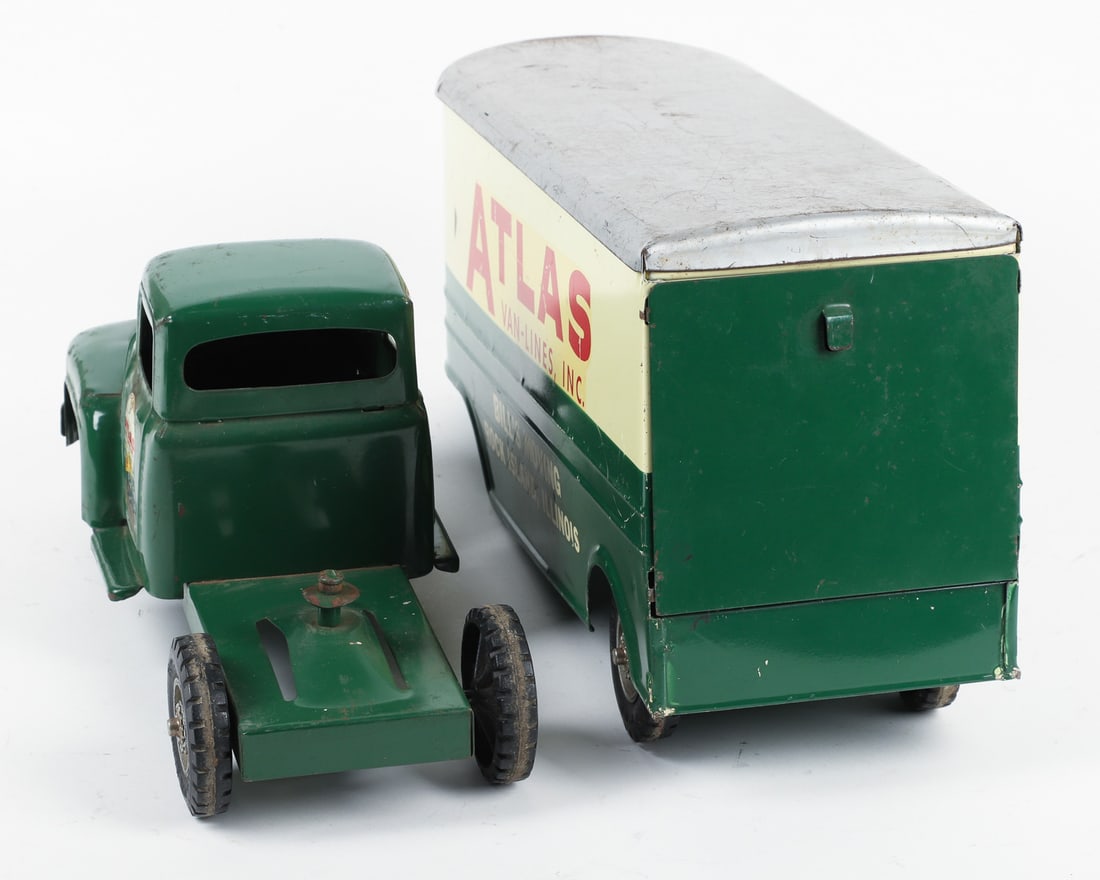 Buddy "L" Atlas Van-Lines Bill's Moving Tractor Trailer - 5