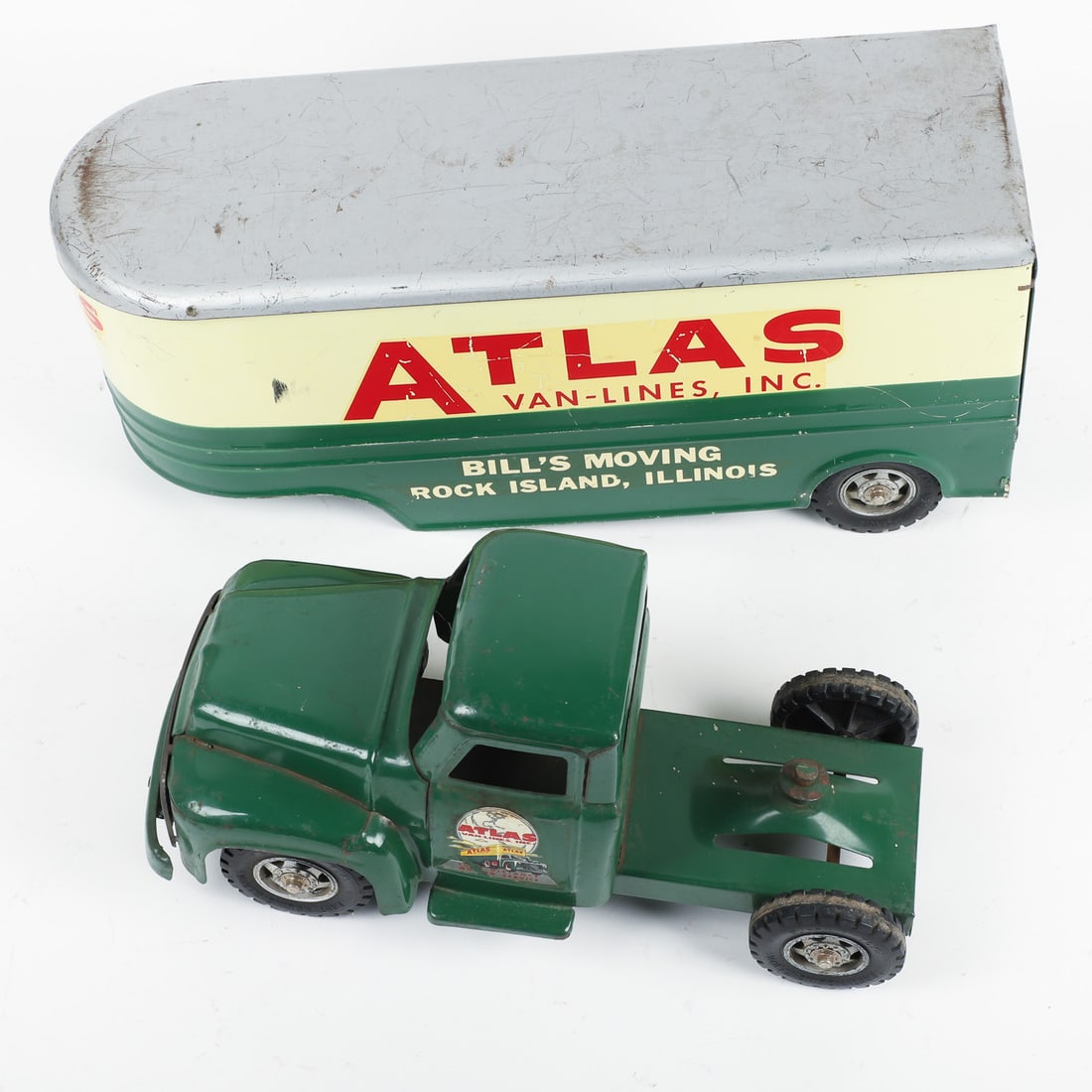 Buddy "L" Atlas Van-Lines Bill's Moving Tractor Trailer - 7