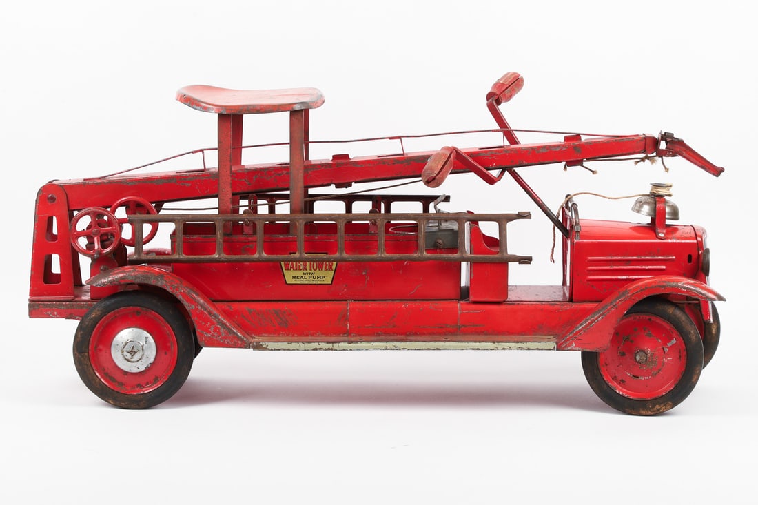 Keystone "Water Tower" Ride-Em Fire Truck With Real Pump - 4