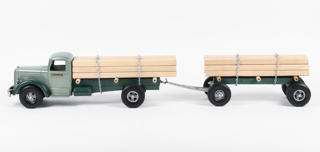 Smith-Miller Lumber Truck With Pup Trailer - 2