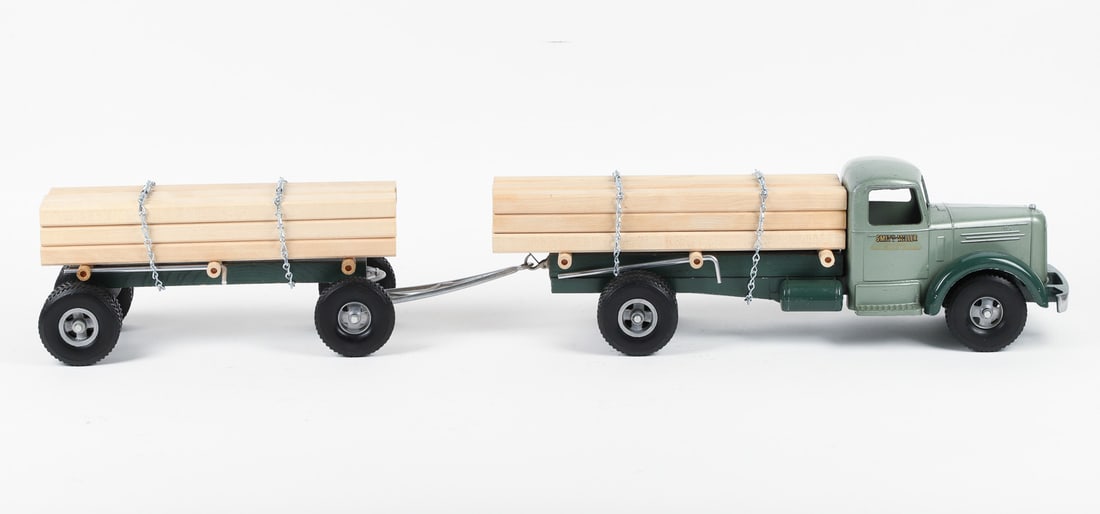Smith-Miller Lumber Truck With Pup Trailer - 3