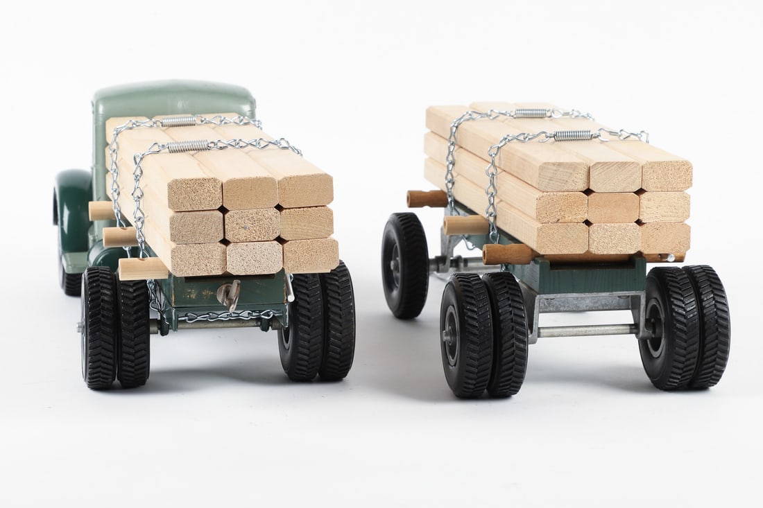 Smith-Miller Lumber Truck With Pup Trailer - 5