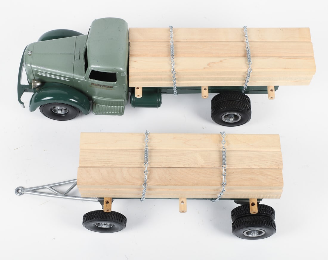 Smith-Miller Lumber Truck With Pup Trailer - 6