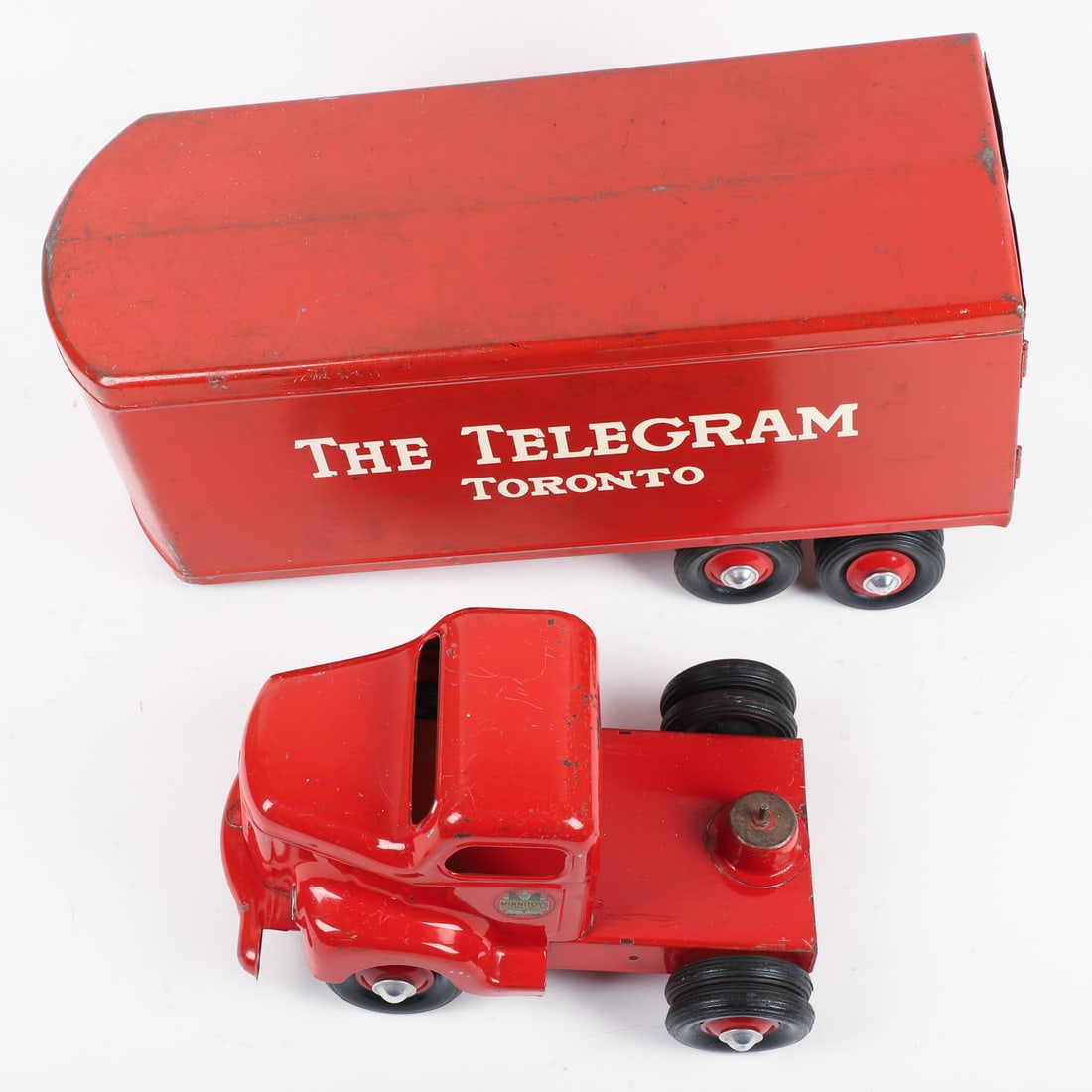 Otaco Minnitoys "The Telegram Toronto" Tractor Trailer - 8
