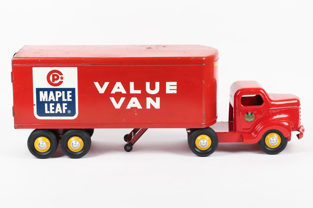 Otaco Minnitoys "Canada Packers Maple Leaf Value Van" Tractor Trailer - 3