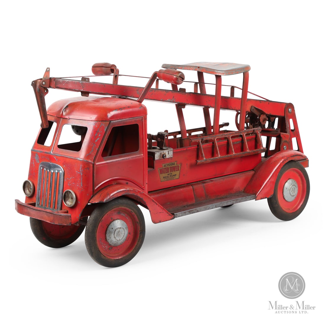 Keystone "Water Tower" Ride-Em Fire Truck With Real Pump (1 of 8)