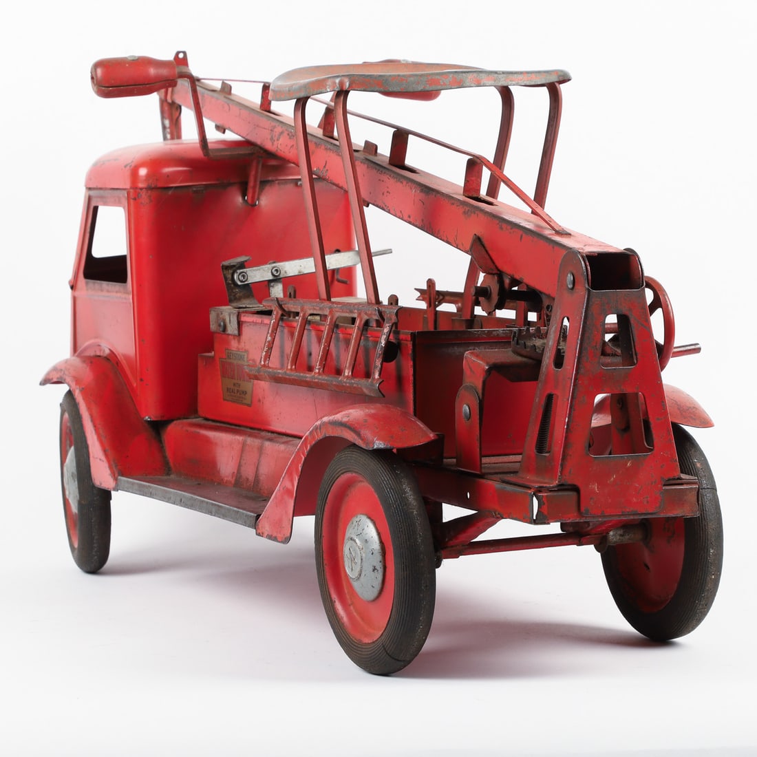 Keystone "Water Tower" Ride-Em Fire Truck With Real Pump - 5