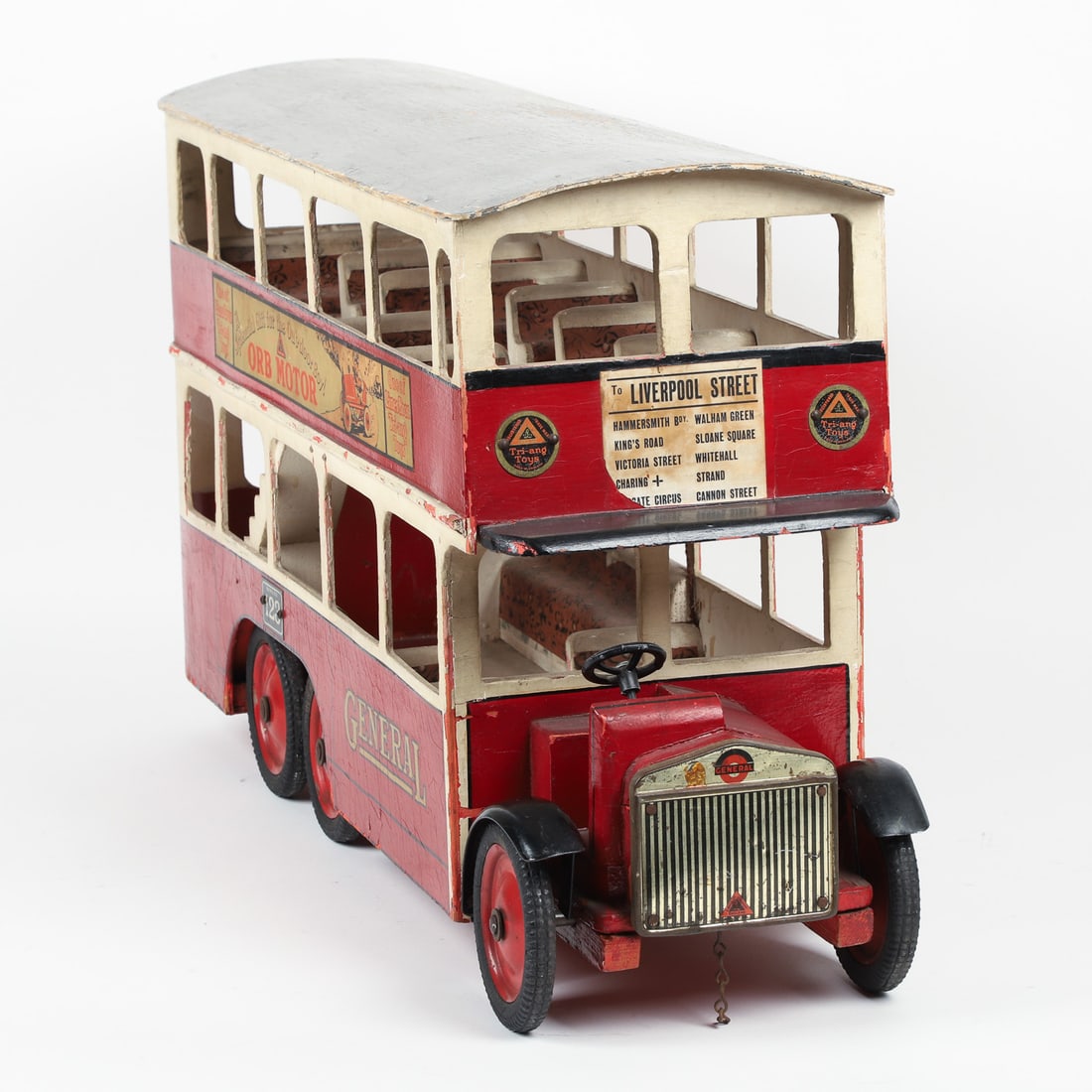 Tri-Ang General 123 Double Decker Bus - 4