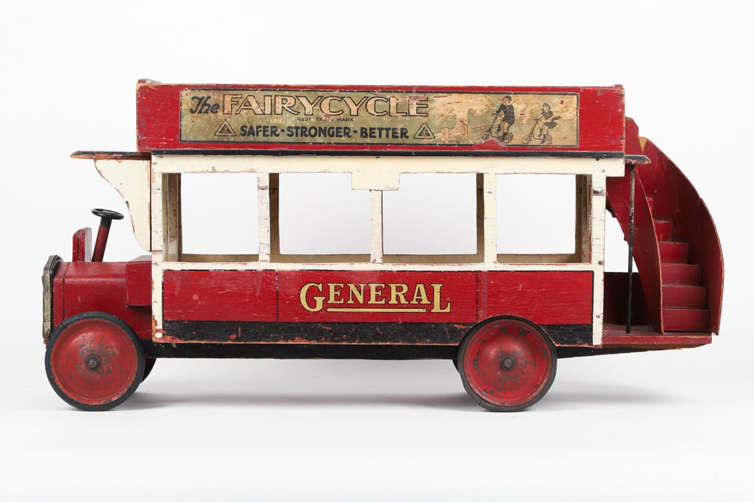 Tri-Ang General Double Decker Open-Air Bus - 2