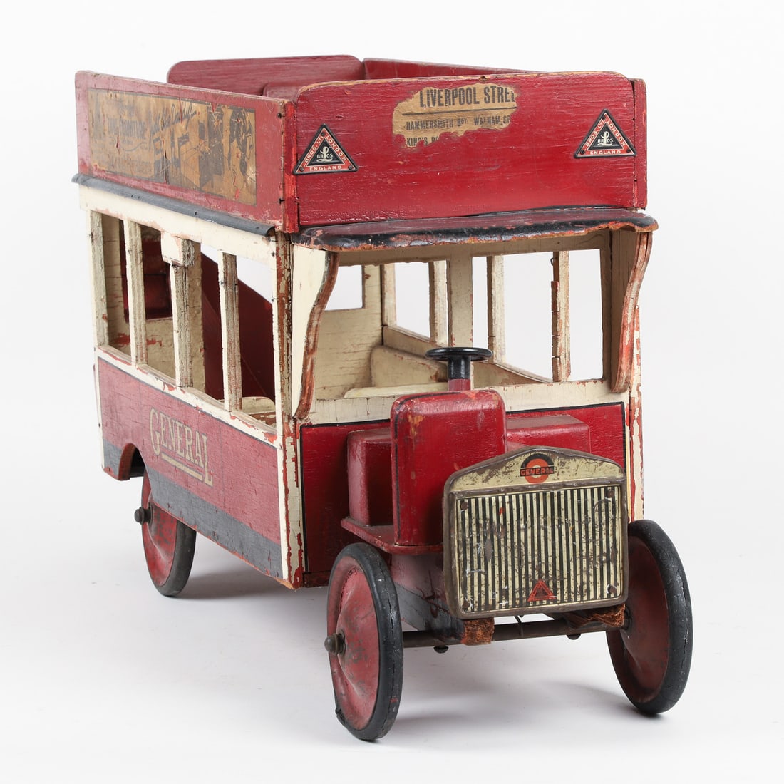 Tri-Ang General Double Decker Open-Air Bus - 4