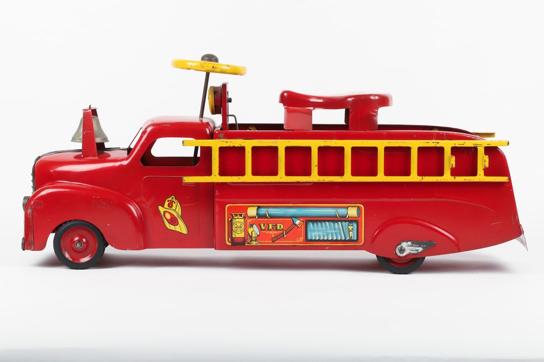 Marx Ride-On No. 6 Fire Truck - 2