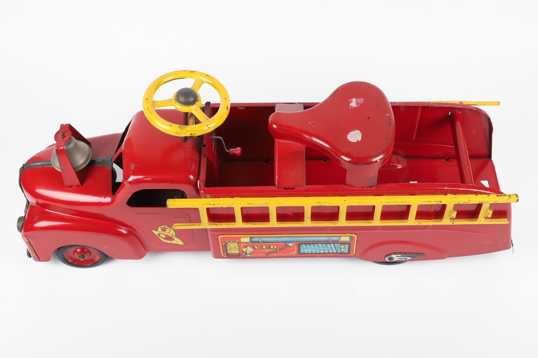 Marx Ride-On No. 6 Fire Truck - 6