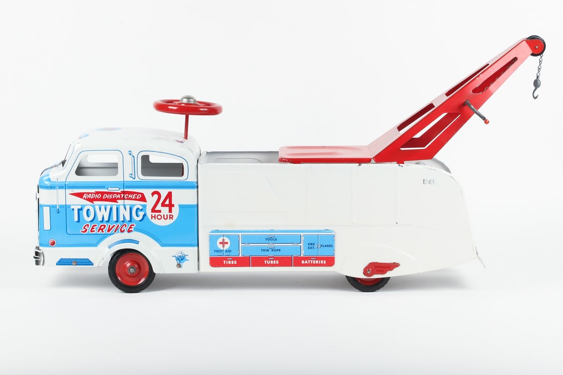 Marx Towing Service Wrecker Ride-on Tow Truck - 2