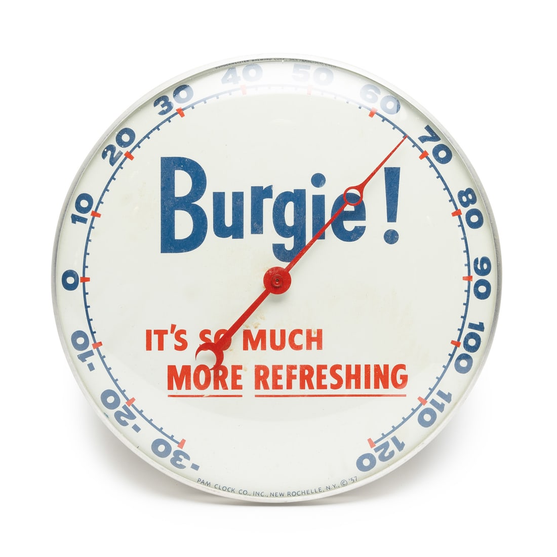 Neuweiler, Edelweiss and Burgie! Beer PAM Clock Co. Advertising Thermometers - 8