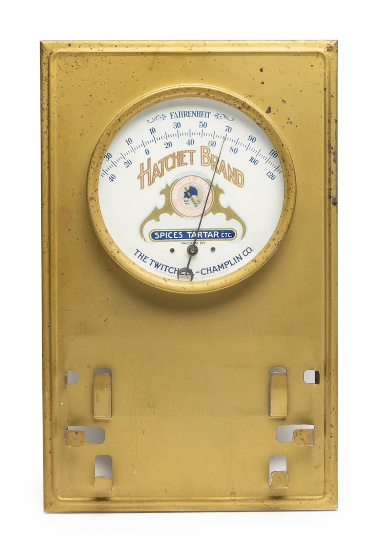 Hatchet Brand Spices and The Pilot Insurance Advertising Thermometers - 5