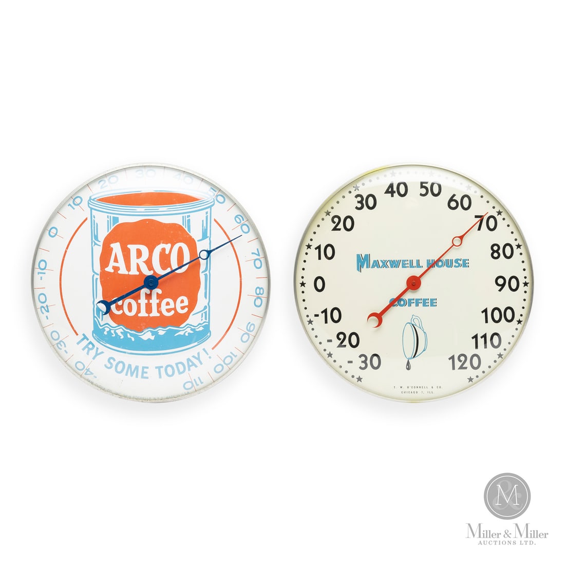 Arco and Maxwell House Coffee Thermometers (1 of 6)
