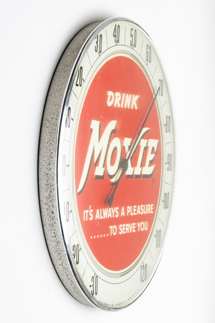 Moxie Soda "It's Always Been A Pleasure...To Serve You" Thermometer - 4