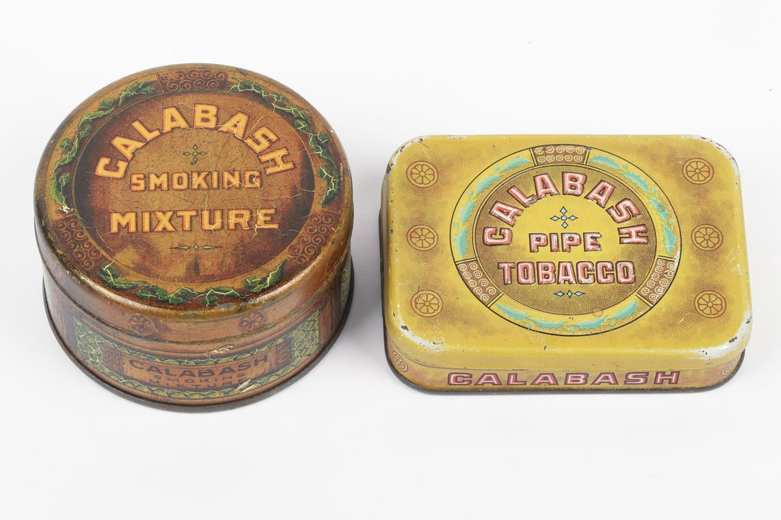 Calabash Pocket Tin 2 oz Canister and Pipe Tobacco Box - 2