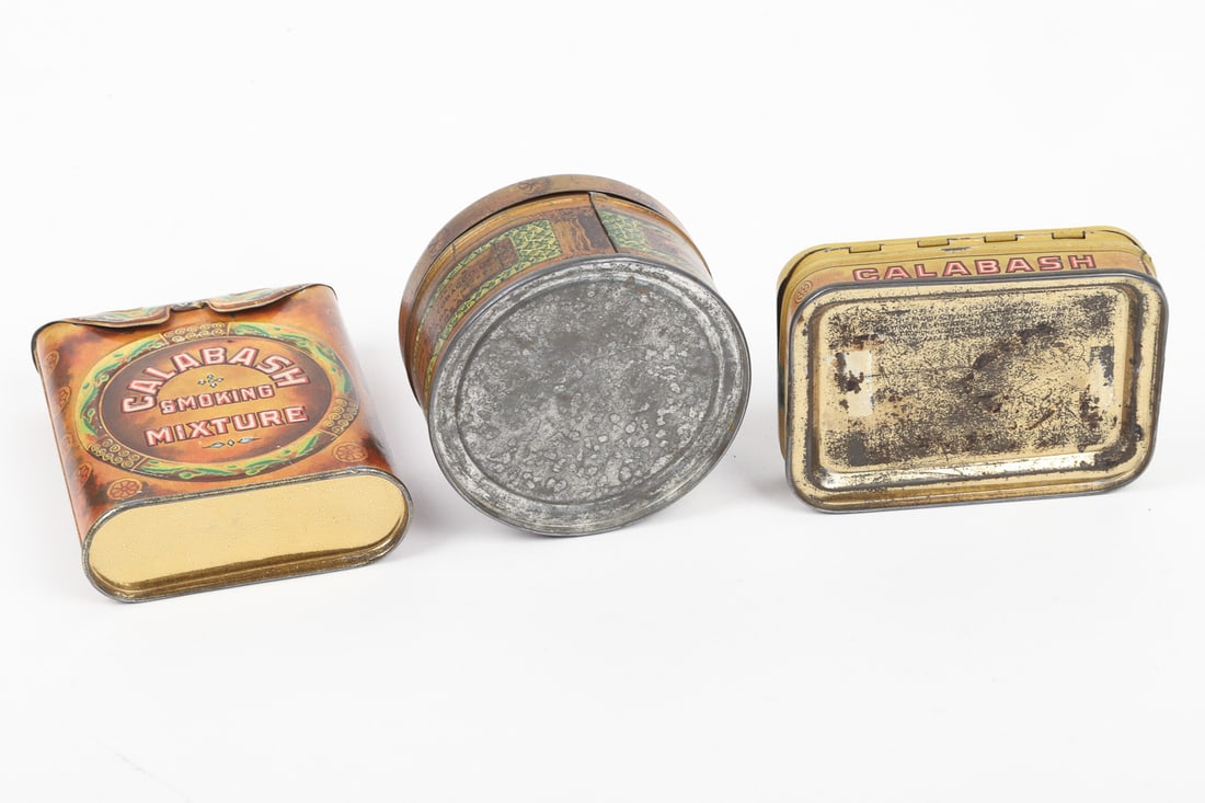 Calabash Pocket Tin 2 oz Canister and Pipe Tobacco Box - 8