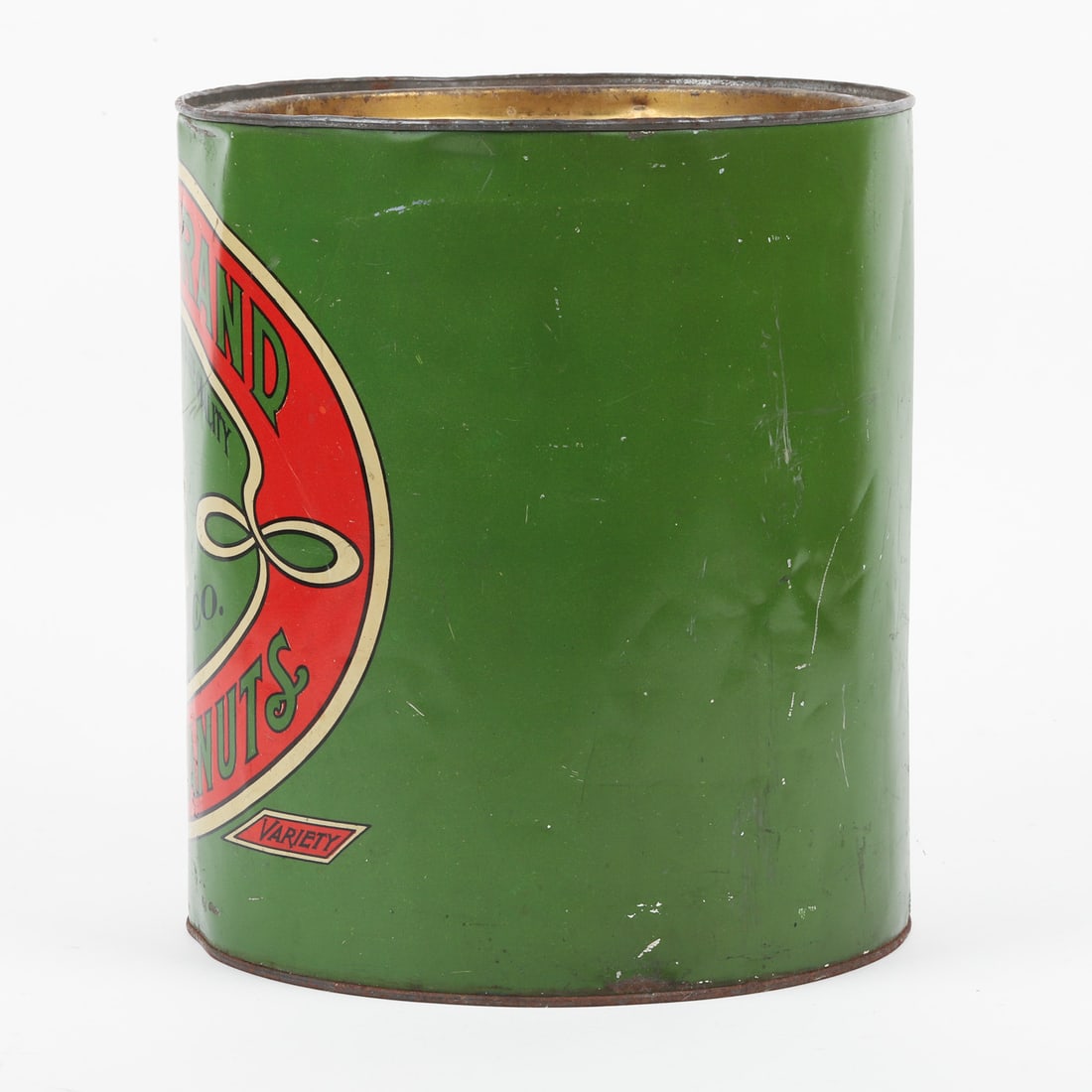 F.M. Hoyt & Co. Powwow Brand Salted Peanuts 11 LB Tin - 3