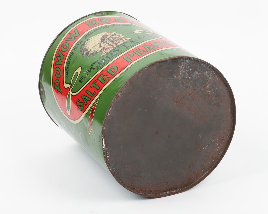F.M. Hoyt & Co. Powwow Brand Salted Peanuts 11 LB Tin - 7